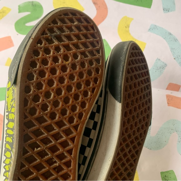 Vans Ward Dino Checkerboard T Rex Old Skool Low Skate Shoes Sneakers Size 4Y - Picture 5 of 8